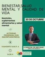 Bienestar, salud mental y calidad de  vida